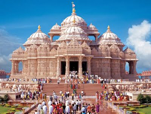 Um templo hindu em Nova Delhi